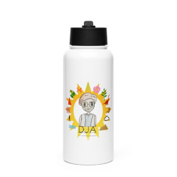 Botella de acero inoxidable con tapa de pajita - Imagen 2